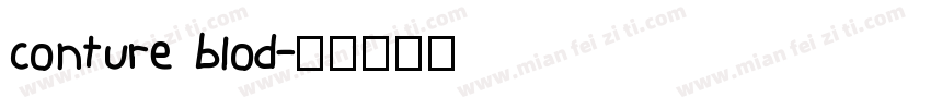 conture blod字体转换